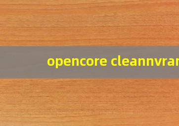 opencore cleannvram